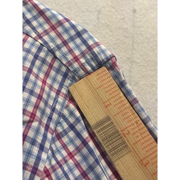 Jeremy Argyle NYC Mens Plaid Button-Down Long Sleeve Shirt M 100% Cotton - Picture 9 of 11